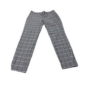 Express Columnist Black & White Houndstooth Womens Pants Size 2R Cotton Blend